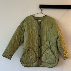 Abercrombie Olive Quilted Women's Jacket